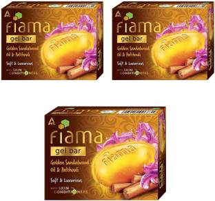 FIAMA Gel Bar Golden Sandalwood Oil And Patchouli 125gm