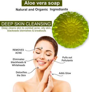 TERIHAR Aloe Vera Soap with Honey for Soothing and Healing Benefits