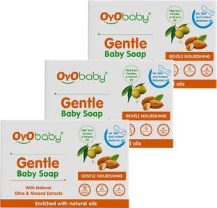 Oyo Baby Gentle Baby Soap: Cleansing Bath Bar, Perfect for Sensitive Skin - Pack of 3