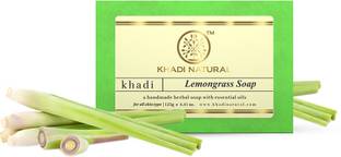 KHADI NATURAL Lemongrass Handmade Soap | Reduces Oiliness