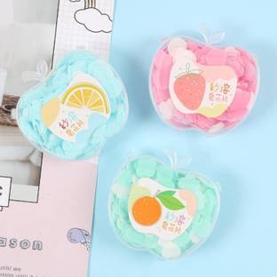 eiliaz Travel Paper Soap for Kids, Apple Shape Plastic Storage Box Hand Wash Paper Soap