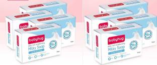 babyhug Daily Rich Moisturising MILKY SOAP ( 125gmx8 )