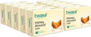 Twasa Honey & Almonds Bath Soap Combo Pack | Whitening Bar For All Skin Type