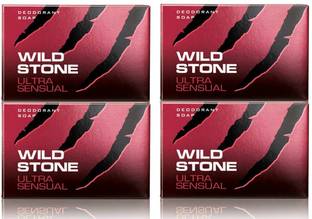 Wild Stone Ultra Sensual Soaps , 125g (Pack of 4)