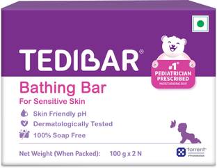 Tedibar Moisturising Baby Bathing Bar | 100% Soap Free | Skin Friendly pH - By Torrent