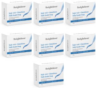 BodyBeliever Kojic Acid, L-glutathione with Alpha Arbutin Daily Syndet Skin Lightening Soap