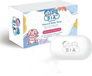 Sia Baby Soap Gentle Cleansing with Aloe Vera & Calendula, Moisturizing Coconut Oil