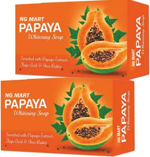 NG MART NG PAPAYA WHITENING SOAP PACK OF - 2