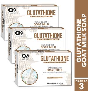 CO Luxury Glutathione Goat Milk Skin Brightening Soap | Kojic Acid,Aloevera Extract