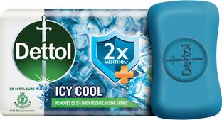 Dettol Icy Cool Bathing Soap bar with 2x