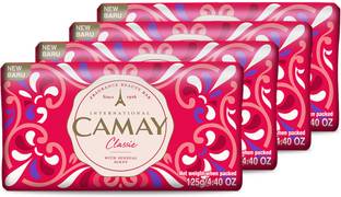 Camay Classic Carnations and Roses Beauty Soap with Indulging French Fragrance