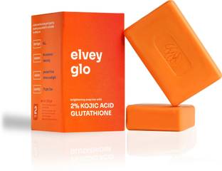 Elvey Essentials Glo Soap with 2% Kojic Acid, Glutathione & Arbutin for Brightening & Tan Removal