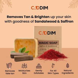 Caddim Sandal Wood And Saffron Soap For Glowing & Refreshing Skin