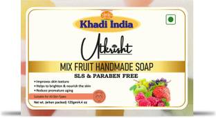 Utkrisht Khadi Handmade Mix Fruit Bath Soap – Brighten Your Skin with Natural Ingredients
