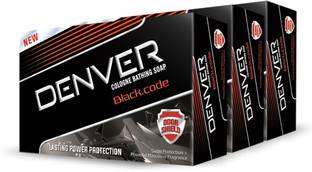 DENVER Black Code Soap (Pack Of 3)