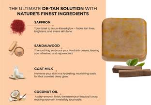 KAIASHA Chandan & Kesar Bath Soap Handmade Soaps For Glowing