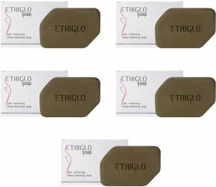 ETHIGLO Skin Lightening Soap with Kojic Acid, Glycolic Acid for radiant skin