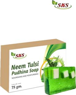 SKS BIOTECH Neem Tulsi Herbal Soap for Skin .face Nourishment and Glow