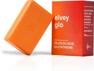 Elvey Essentials Glo Soap with 2% Kojic Acid, Glutathione & Arbutin for Brightening & Tan Removal
