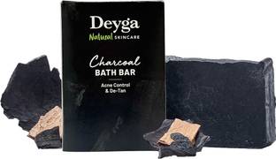 Deyga 100% Charcoal Soap/Bath Soap-Acne Control-Detoxifies Skin-Reduces Tan