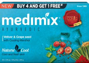 MEDIMIX Nature Cool Soap with Vetiver, Grape Seed and Menthol
