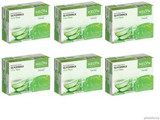 Kelyn Bathing Bar Glycerine Aloe Vera Soap (6 x 75 g)
