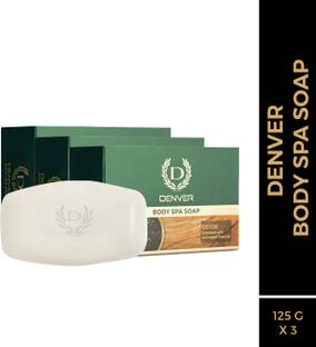 DENVER Detox Enriched with Activated Charcoal Body Spa Soap (125g x 3)