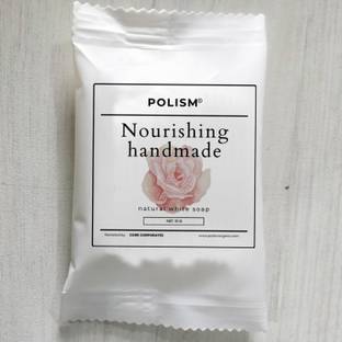 POLISM Nourishing Hotel Natural Handmade White Soap 15g, Pack of 200 Pieces