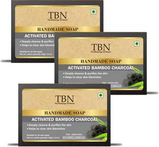 TBN 100% Natural Charcoal Soap| Deeply cleanses and detoxifies| Reduces acne