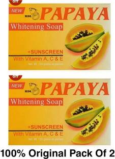 Rdl PAPAYA WHITENING SOAP (PACK OF 2PCS)