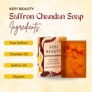 KEFI BEAUTY Saffron Chandan Soap Natural Bathing Bar