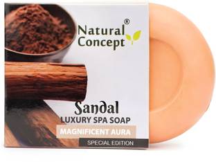 NATURAL CONCEPT Sandal Soap 100g pack of 4(Vegan,5.5 pH, Removes Skin Impurities )