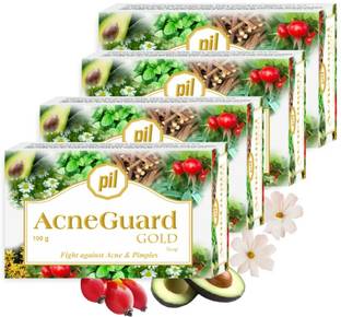 Pil Acneguard Gold Soap For Clears Pores, Pimples, Acne, Black & Whiteheads