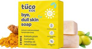 TuCo Kids Dull Skin Soap, with Turmeric to brighten & tanned skin