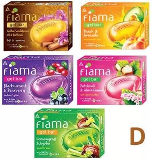 FIAMA Gel bar Celebration Pack, 125g (Buy 4 Get 1 Free) C