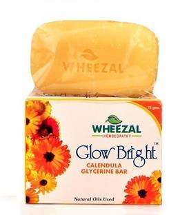 WHEEZAL Glow Bright Glycerine Bar 75 g each [ Pack of 4 ] [ 75gmsX4 ,300 gms]