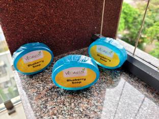 VEDAVATIENTERPRISE Viha Vedavati Blueberry Handmade Soap|Natural Glycerine&Aroma Oils|For Soft Skin