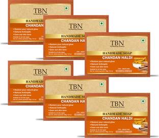 TBN 100% Natural Chandan Haldi Bath Soap for Skin Brightening, Control Pigmentation