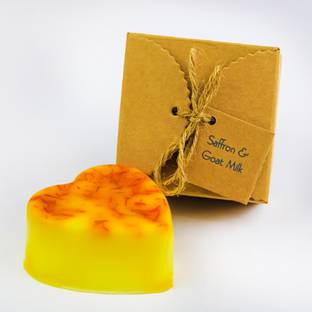 Eudwisaboon Saffron Goat Milk Premium Natural Luxury Bath Handmade Soap - (Saboon)
