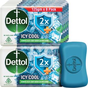 Dettol आइसी कूल बाथिंग सोप बार विथ 2xMenthol
