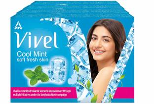 Vivel Cool Mint Soap Bathing Bar, for Soft, Glowing & Moisturized Skin
