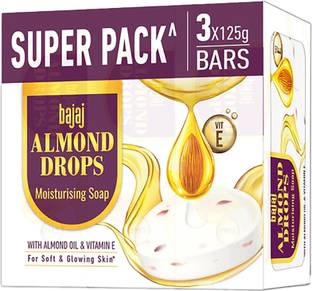 BAJAJ Almond Drops Moisturising Soap with Almond Oil & Vitamin E