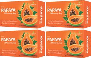 MORVIN Papaya Skin Whitening Soap (Pack Of 4)