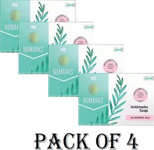 BAJAJ Nomarks Face Soap For Normal Skin 125 Grm Pack of 4