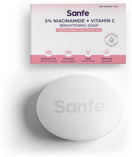 Sanfe 5% Niacinamide & Vitamin C Brightening Soap | Detanning Soap 75gm