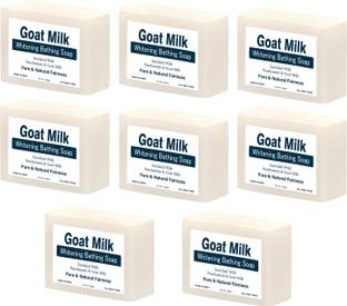 CHITAAKSH Goat Milk Whitening Bathing Soap (100gm) (8 Pcs)