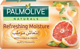 PALMOLIVE Naturals Refreshing Moisture with Citrus and Cream Imported Soap 170 gm, Pack of 6