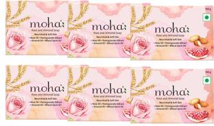 Moha Rose and Almond Soap (Pack of 6)