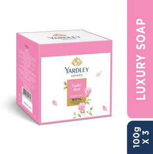 Yardley London English Rose 90% Naturally Derived Daily Bathing Luxury Soap For Women