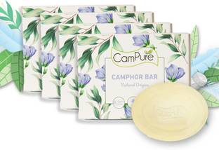 CamPure Camphor Soap - Soft & Fresh (Pack of 4)